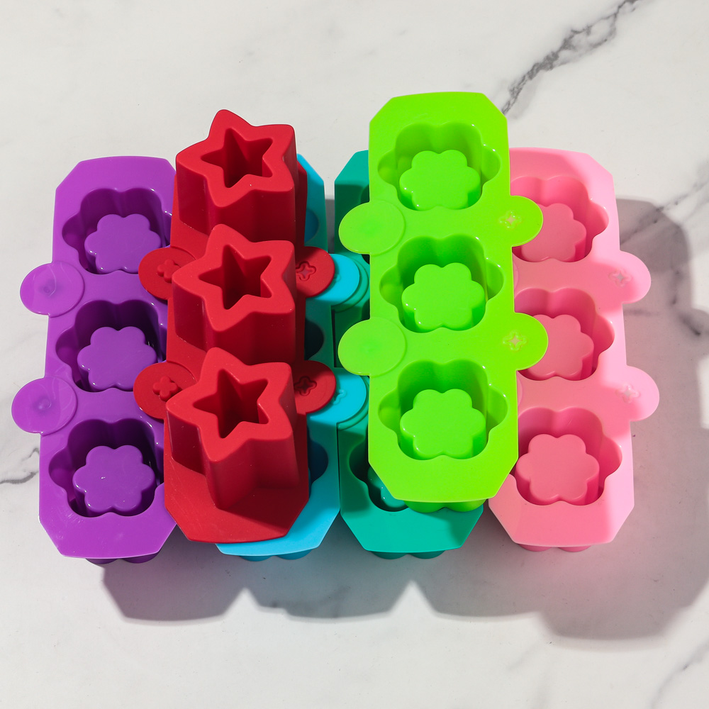 Potsticker Mold - 3 Holes Star Flower Concrete Flowerpot