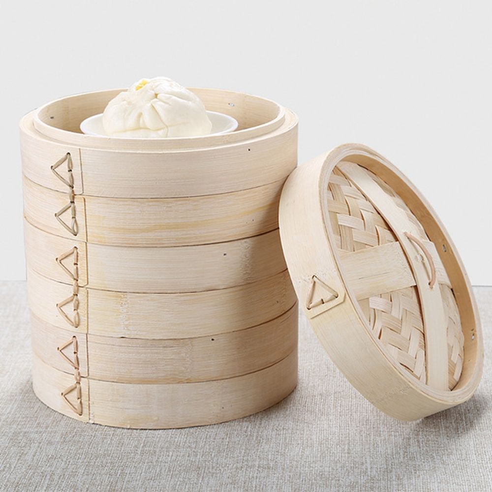 Steaming With Lid Cooking Tool - Bao Steamer Bamboo ulasan dan harga