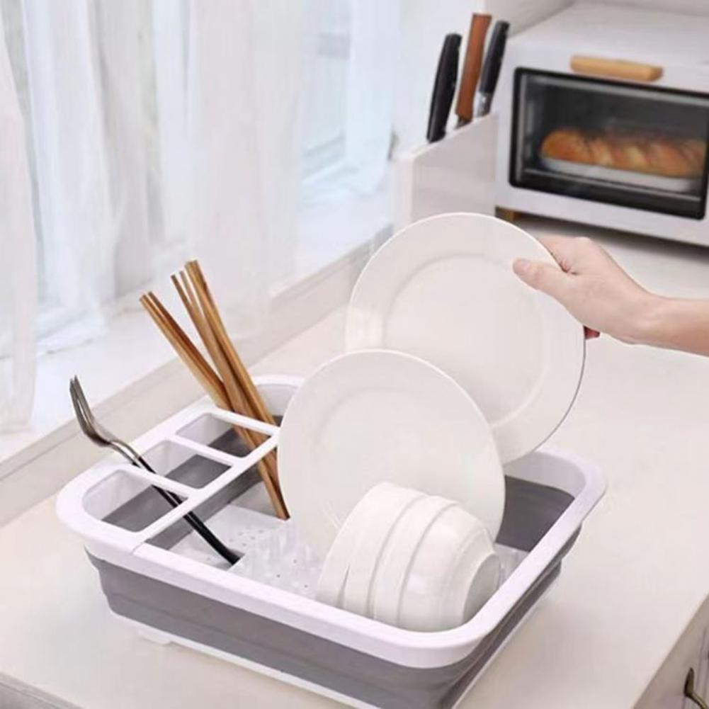 Foldable Dish Drying Rack with - Dim Sum Basket ulasan dan harga