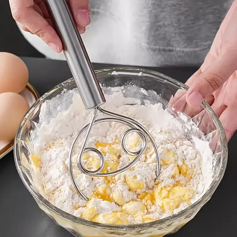 Danish Dough Whisk - Stainless - Danish Pancake Pan ulasan dan harga