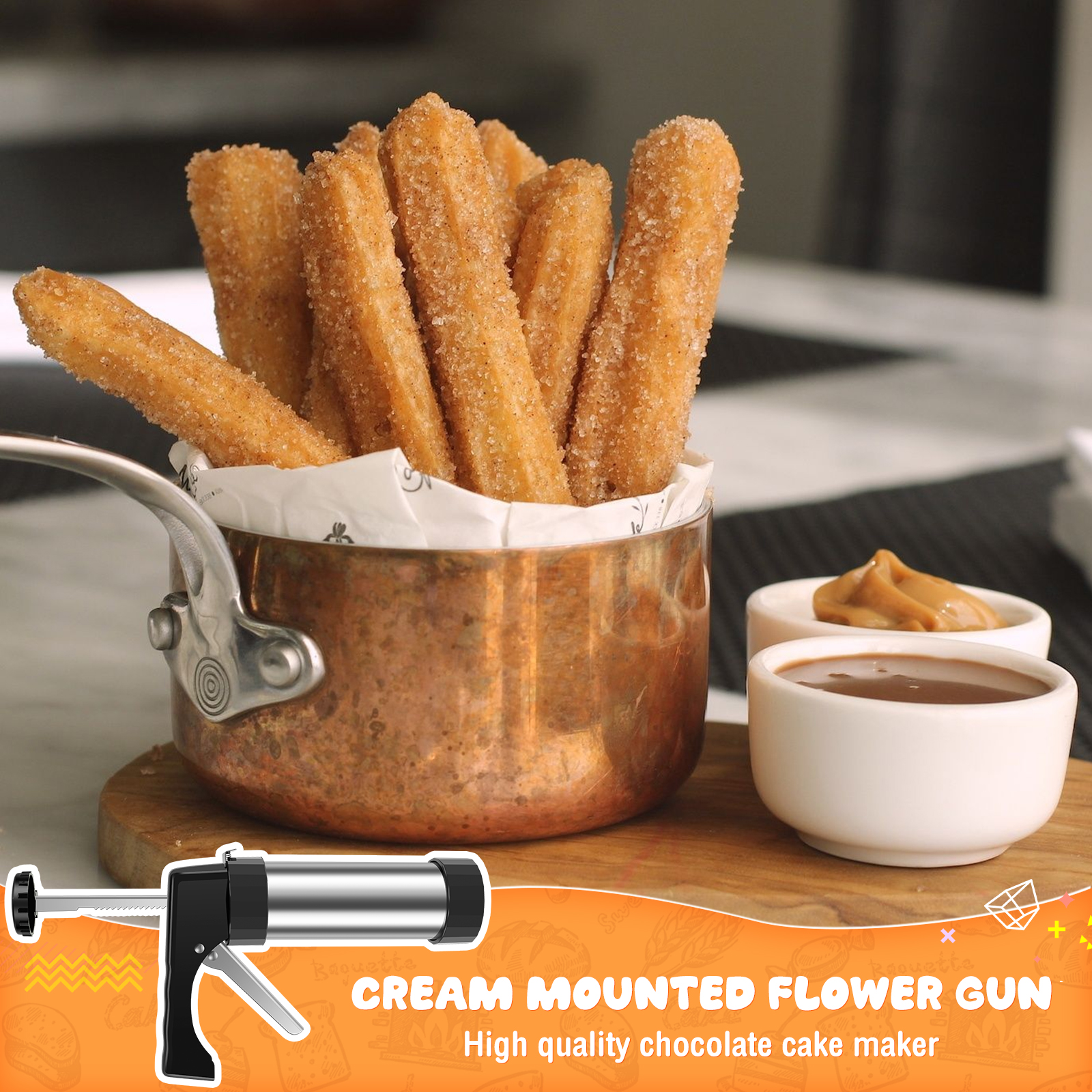 Diy Churro Maker Machine And C - Churros Maker Gun ulasan dan harga