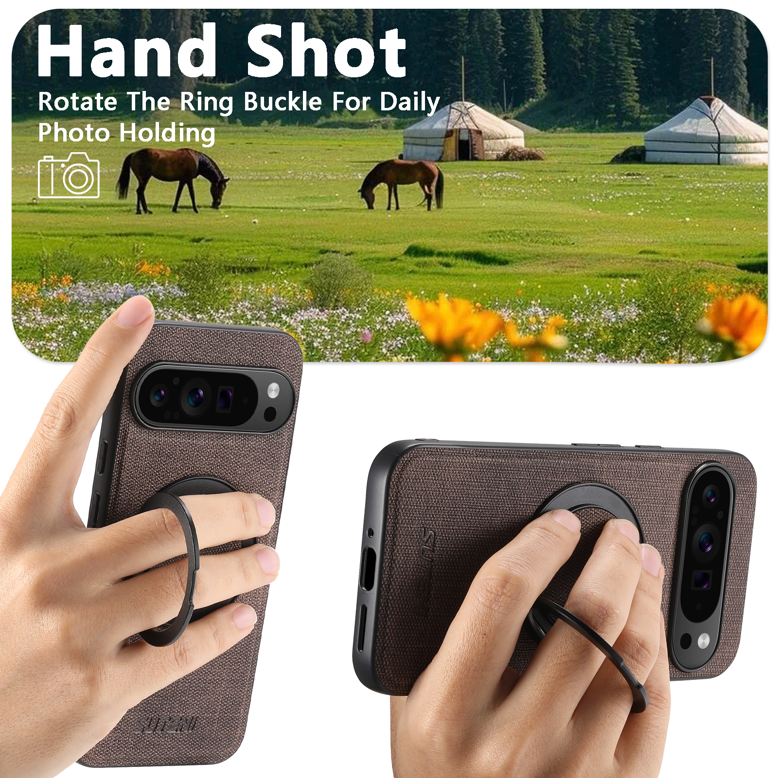 Faux Leather Magnet Wireless C - Taco Stand Holder ulasan dan harga