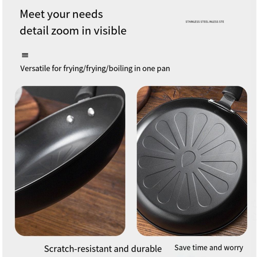 Round Egg Frying Pan 12/18/26/ - Egg Waffle Pan ulasan dan harga
