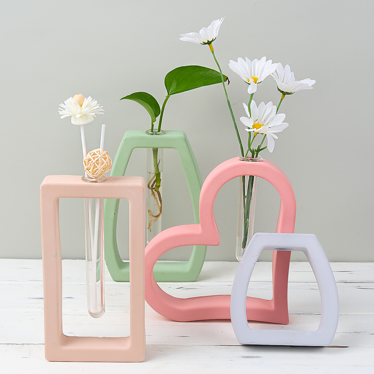 Hydroponic Test Tube Vase Sili - Potsticker Mold ulasan dan harga