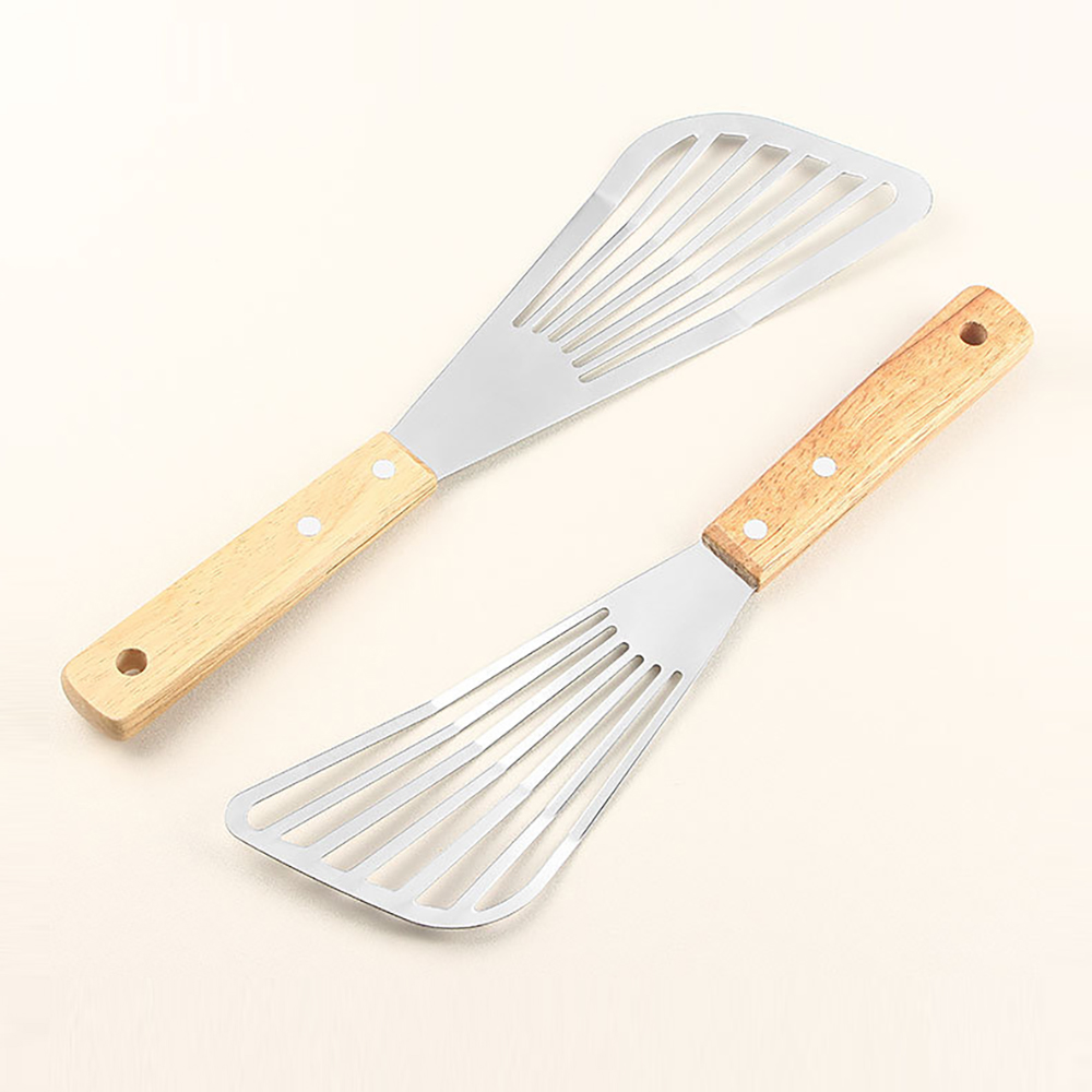 1PC Stainless Steel Fish Fryin - Okonomiyaki Spatula ulasan dan harga