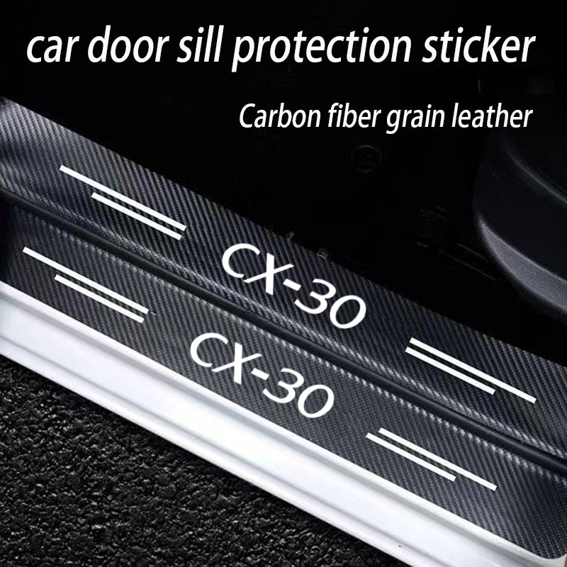Car Door Sill Guard Plate Thre - Crepe Pan Carbon ulasan dan harga