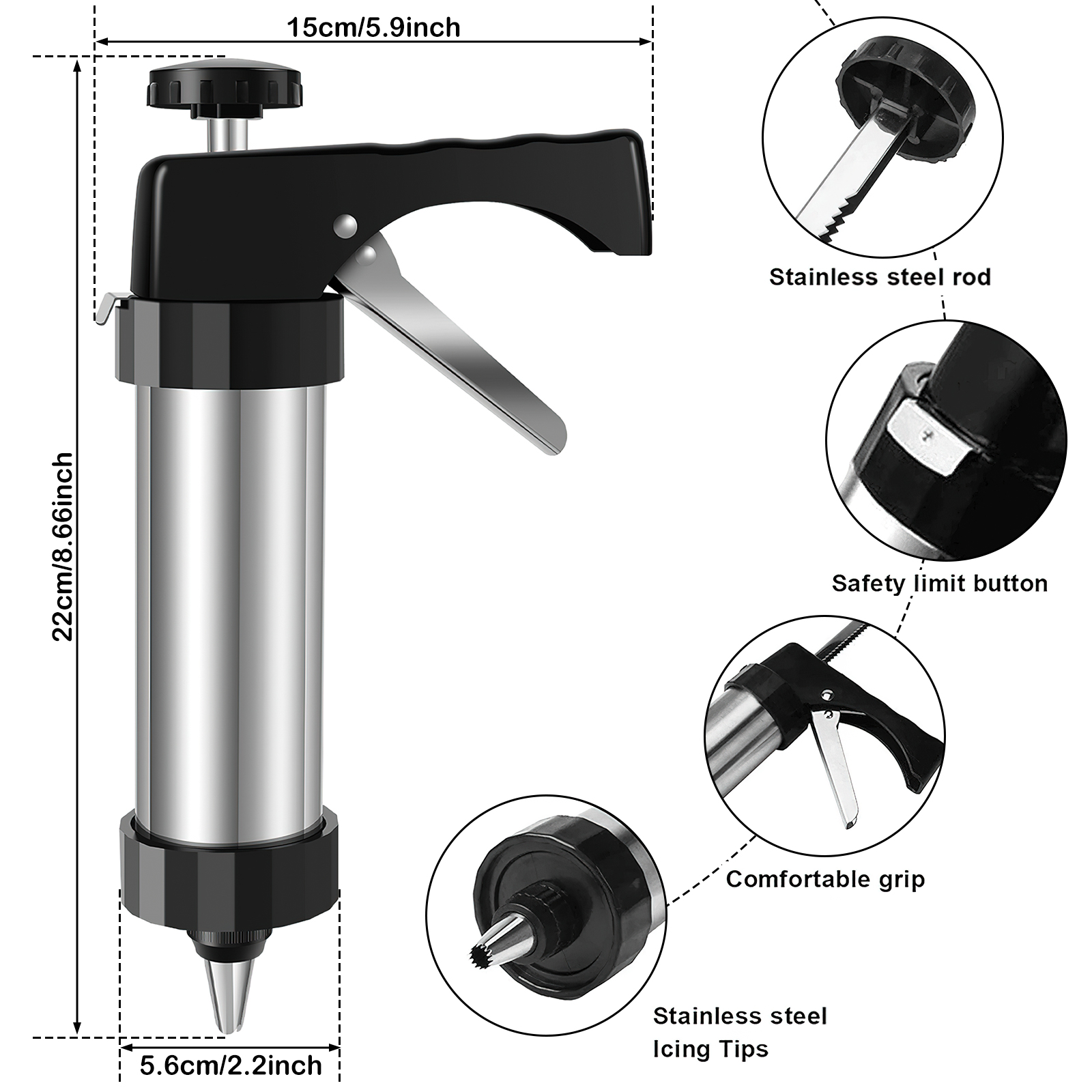 Cookie Maker Machine Stainless - Churros Maker Gun ulasan dan harga