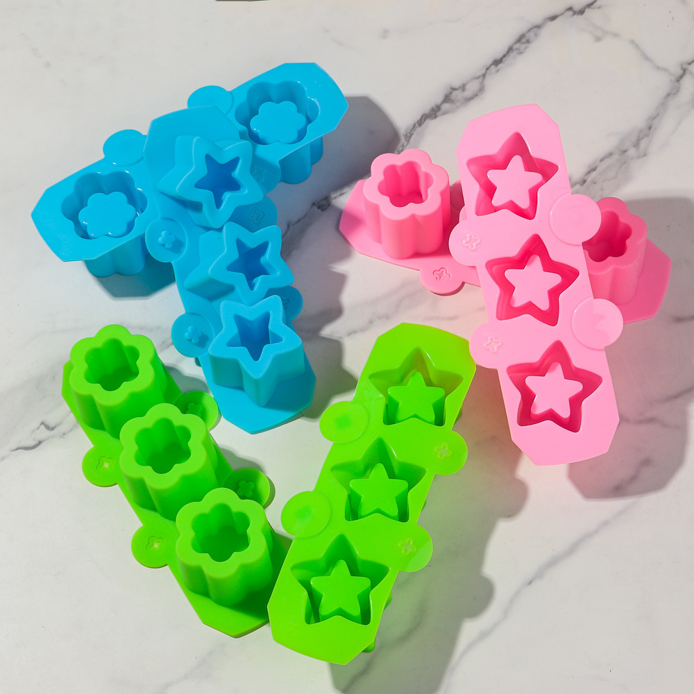 3 Holes Star Flower Concrete F - Potsticker Mold ulasan dan harga