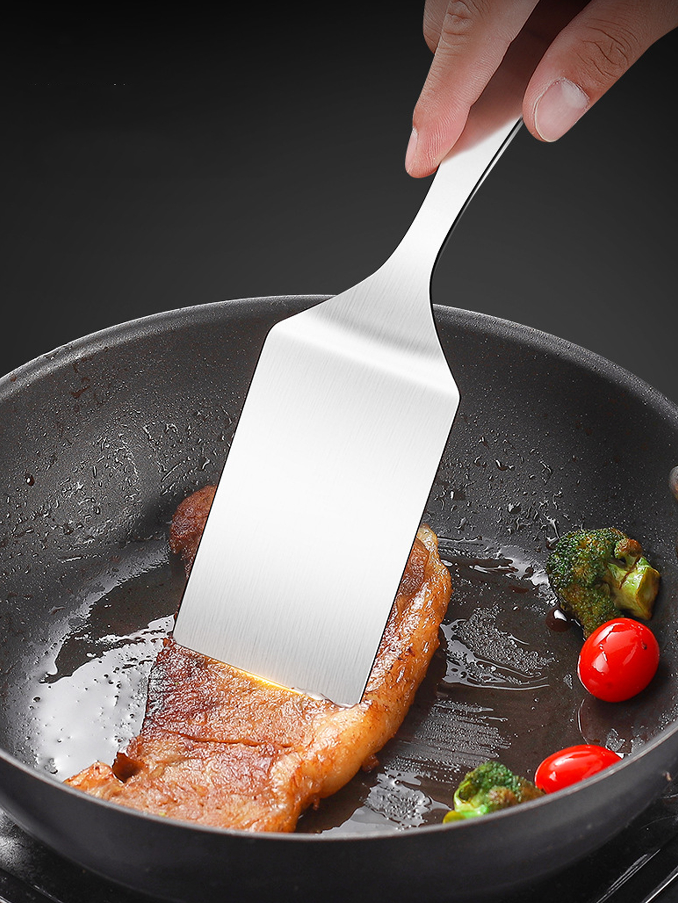 2pc/1pc Small Stainless Steel  - Okonomiyaki Spatula ulasan dan harga