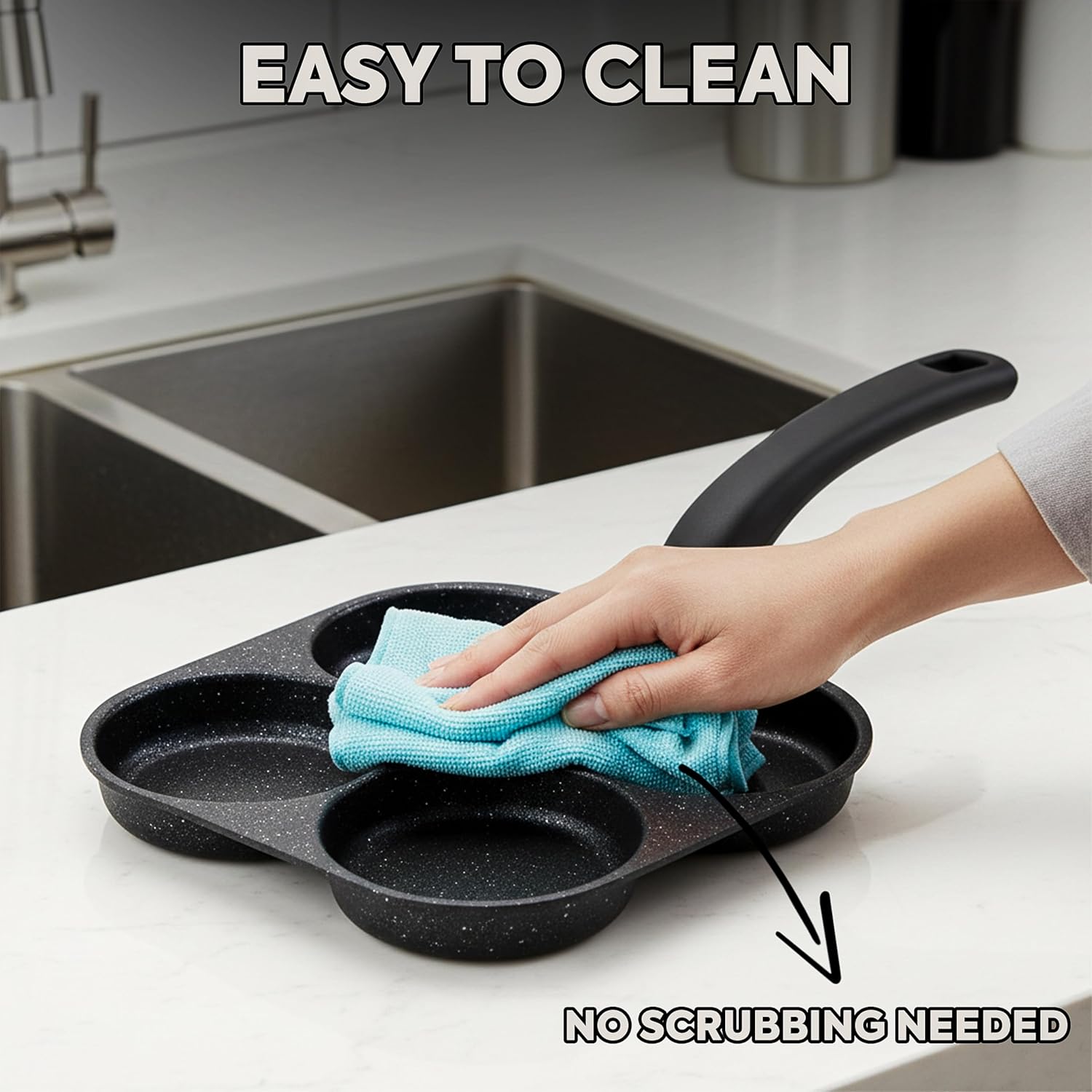 Egg Frying Pan Nonstick Pancak - Mini Pancake Griddle ulasan dan harga