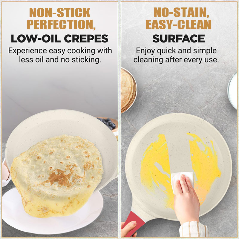 Nonstick Crepe Frying Pan Dosa - Danish Pancake Pan ulasan dan harga