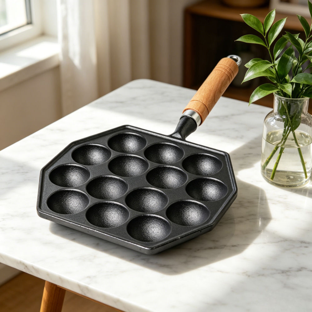 Cast Iron Takoyaki Pan – No-Co - Takoyaki Grill Plate ulasan dan harga